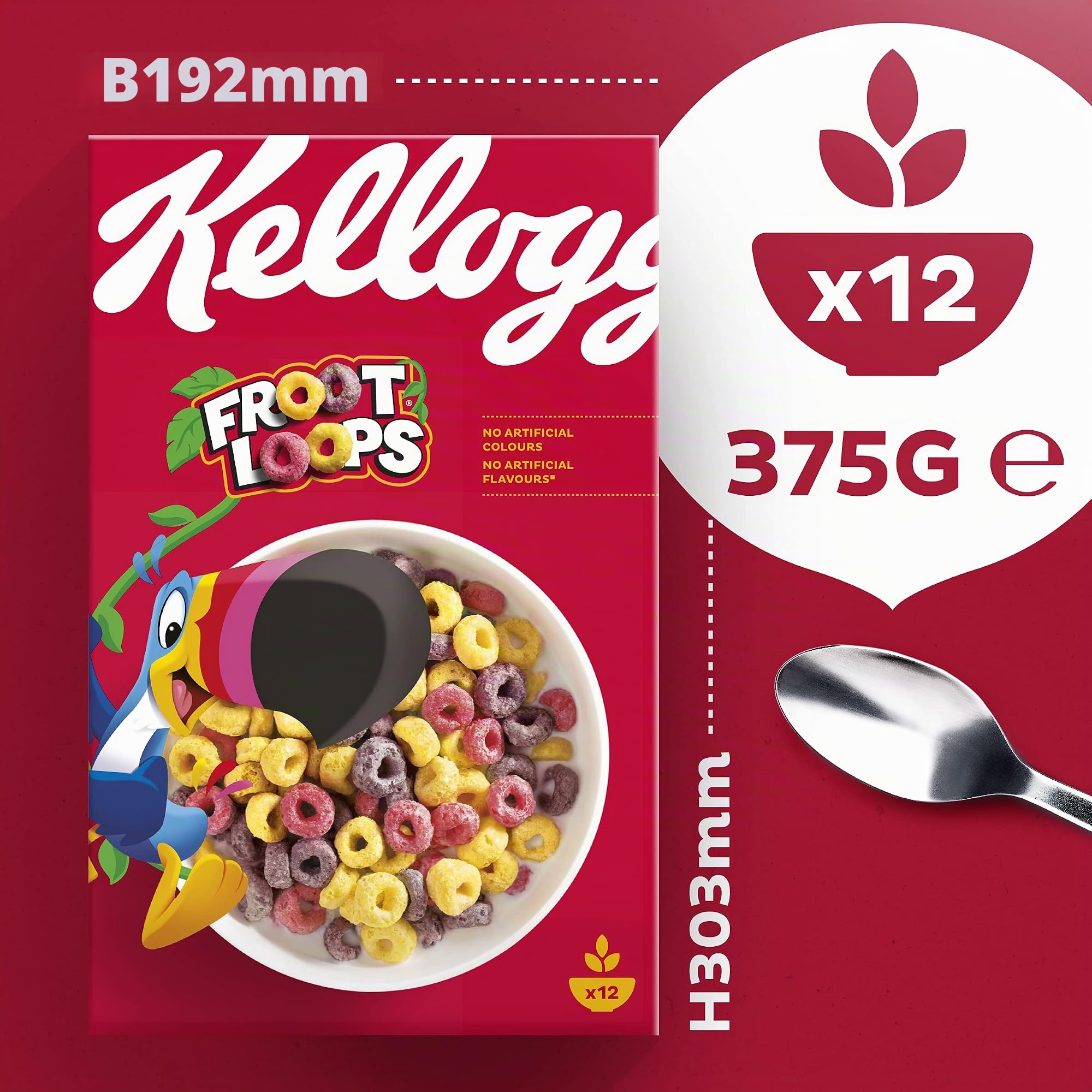 Kellogg's Froot Loops Cerealien 375 g Fruchtgeschmack