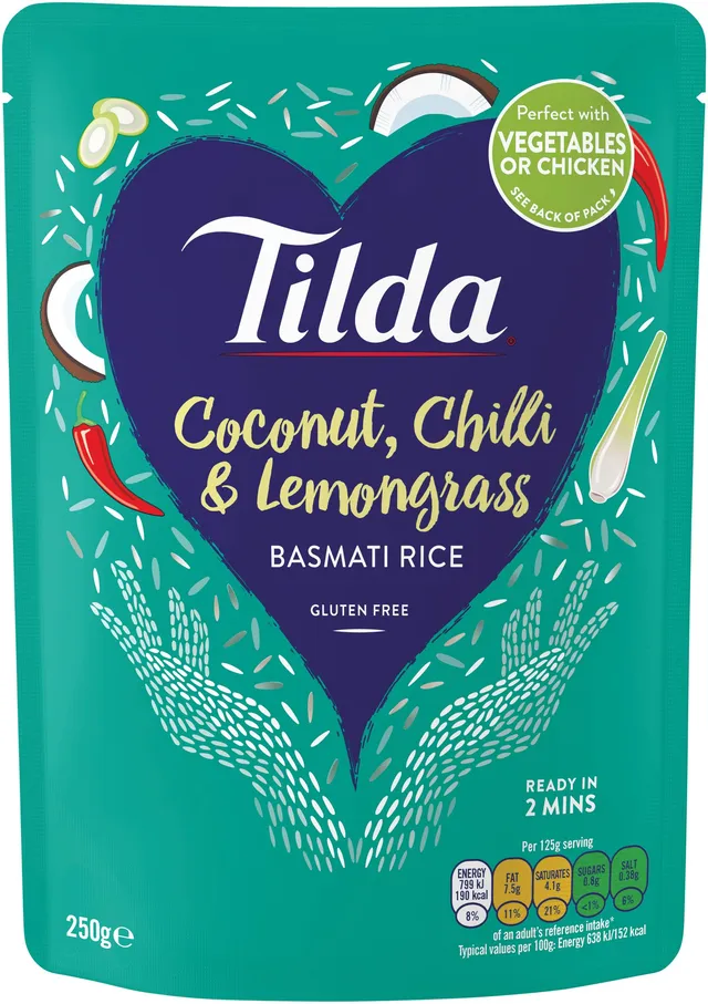 Tilda Basmatireis Kokos Chili Mikrowellenreis 6x250 g