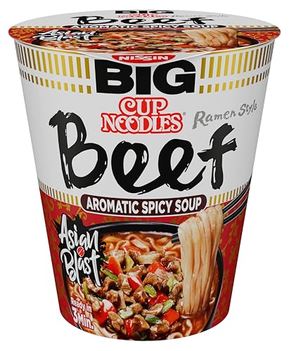 Nissin Cup Noodles BIG Beef Instant-Nudeln 6x83g Rind