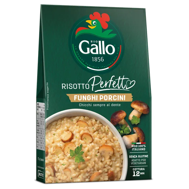 Riso Gallo Risotto Perfetto Porcini Risotto 175g cremig