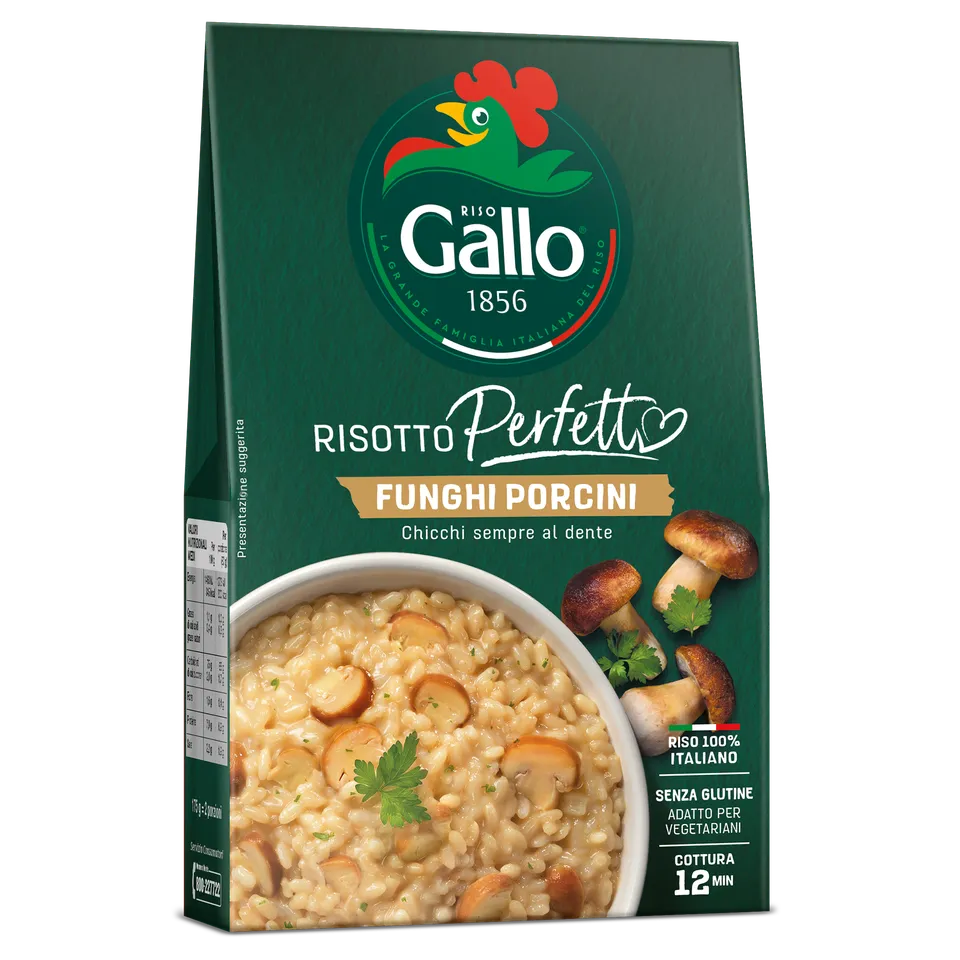 Riso Gallo Risotto Perfetto Porcini Risotto 175g cremig