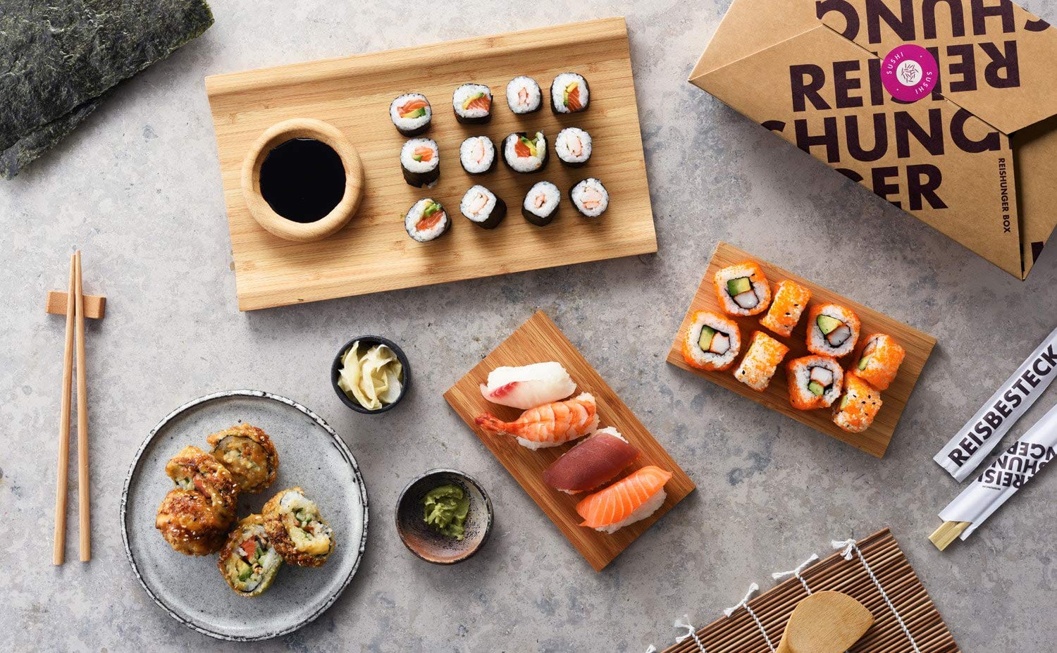 Reishunger Ingwer Weiß Sushi Ingwer 12x100g süß-sauer