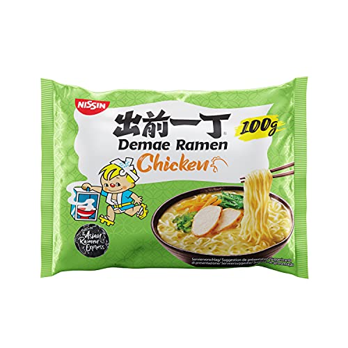 Nissin Demae Ramen Huhn Instant-Nudeln 1x100g mit Sesamöl