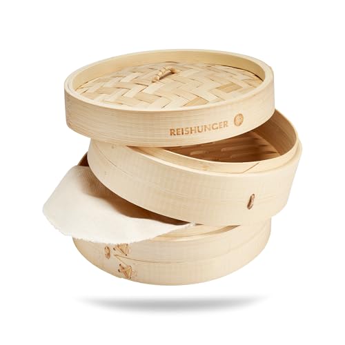 Reishunger Bambusdämpfer Baumwolltuch 23cm 20er Pack