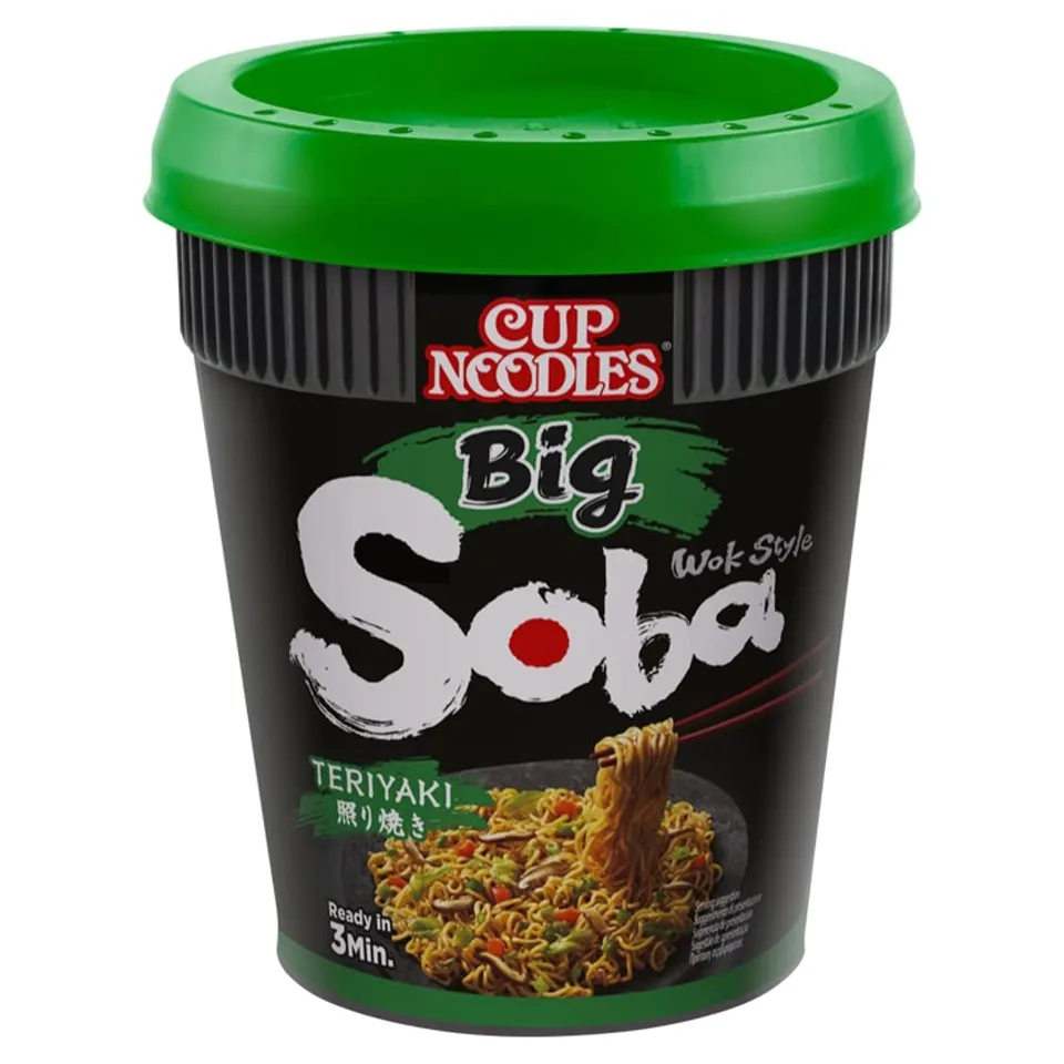Nissin Cup Noodles Soba BIG Teriyaki Becher 113 g