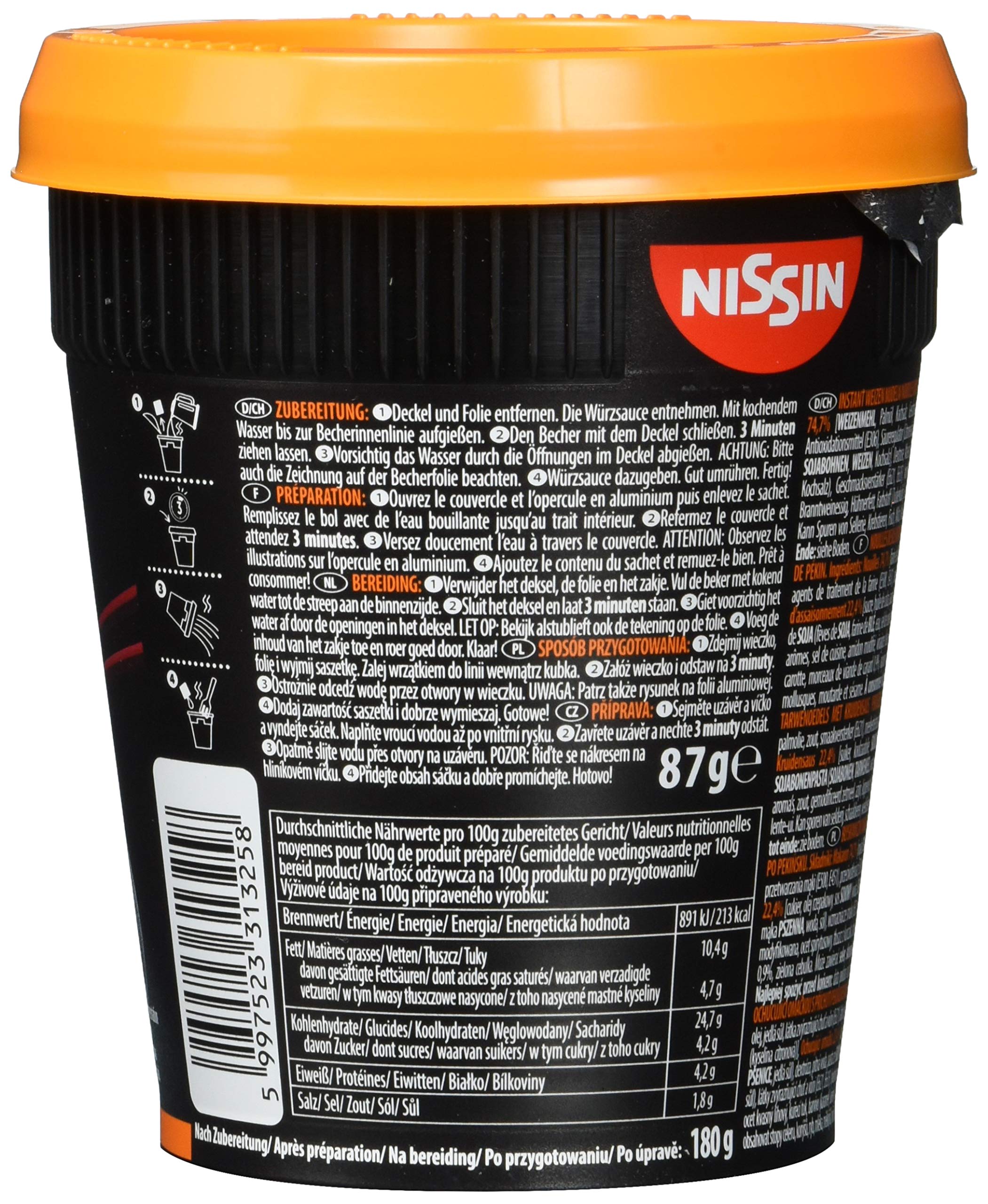 Nissin Soba Cup Noodles Peking Duck 87g Wok