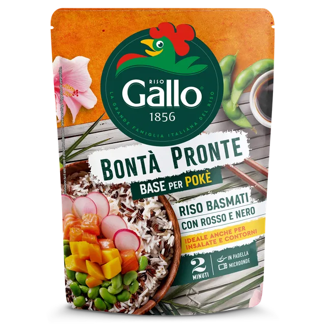 Riso Gallo Bontà Pronte Basmati Rot Schwarz 220g Mix
