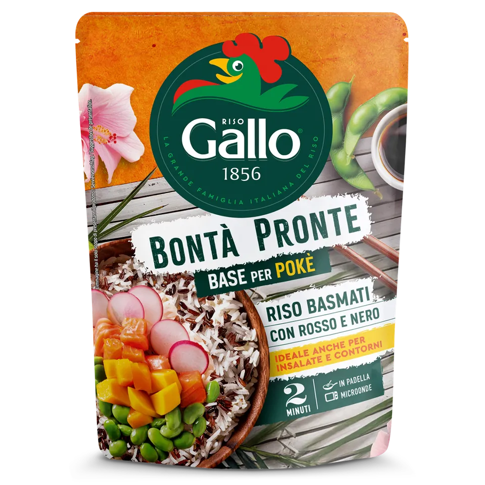 Riso Gallo Bontà Pronte Basmati Rot Schwarz 220g Mix