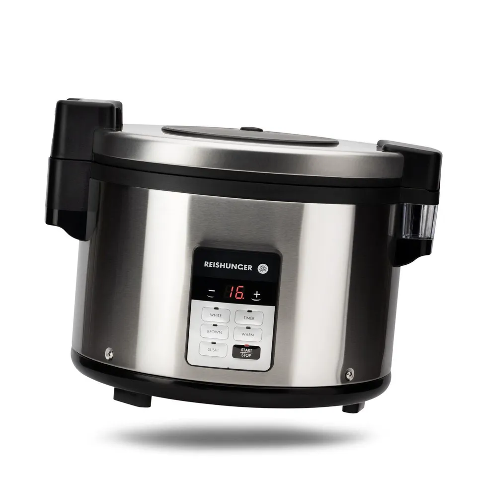 Reishunger Gastronomie Reiskocher 5,8L Edelstahl 32 Portionen