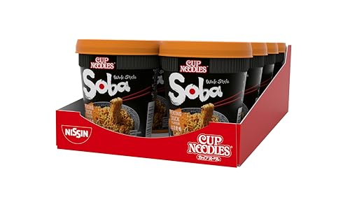 Nissin Cup Noodles Soba Peking Duck Instant-Nudeln 8x87 g Sauce