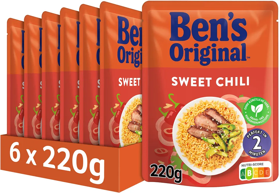 Ben's Original Express Reis Sweet Chilli 6x220g pikant