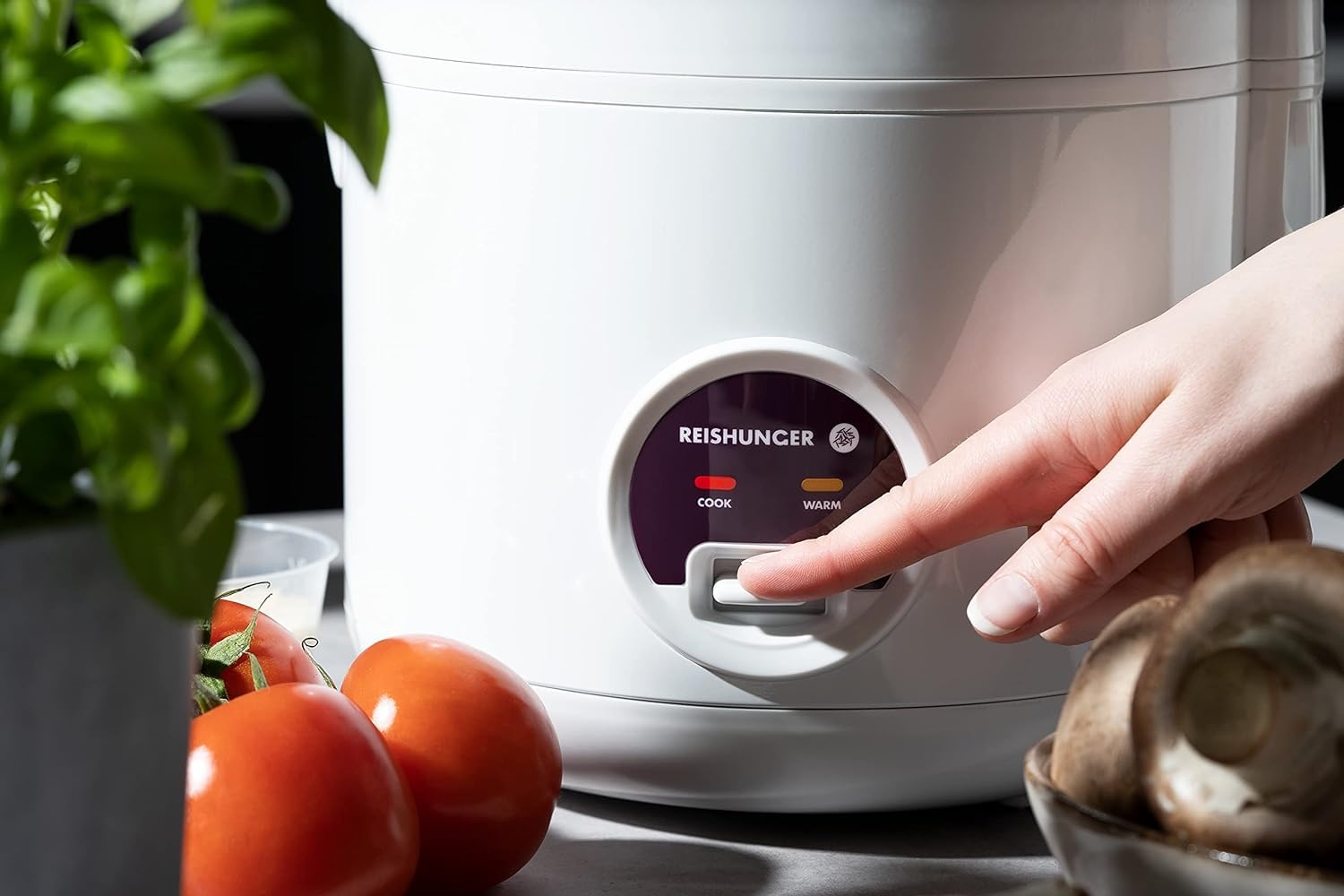 Reishunger Reiskocher Dampfgarer 1,2l Weiß 6 Portionen