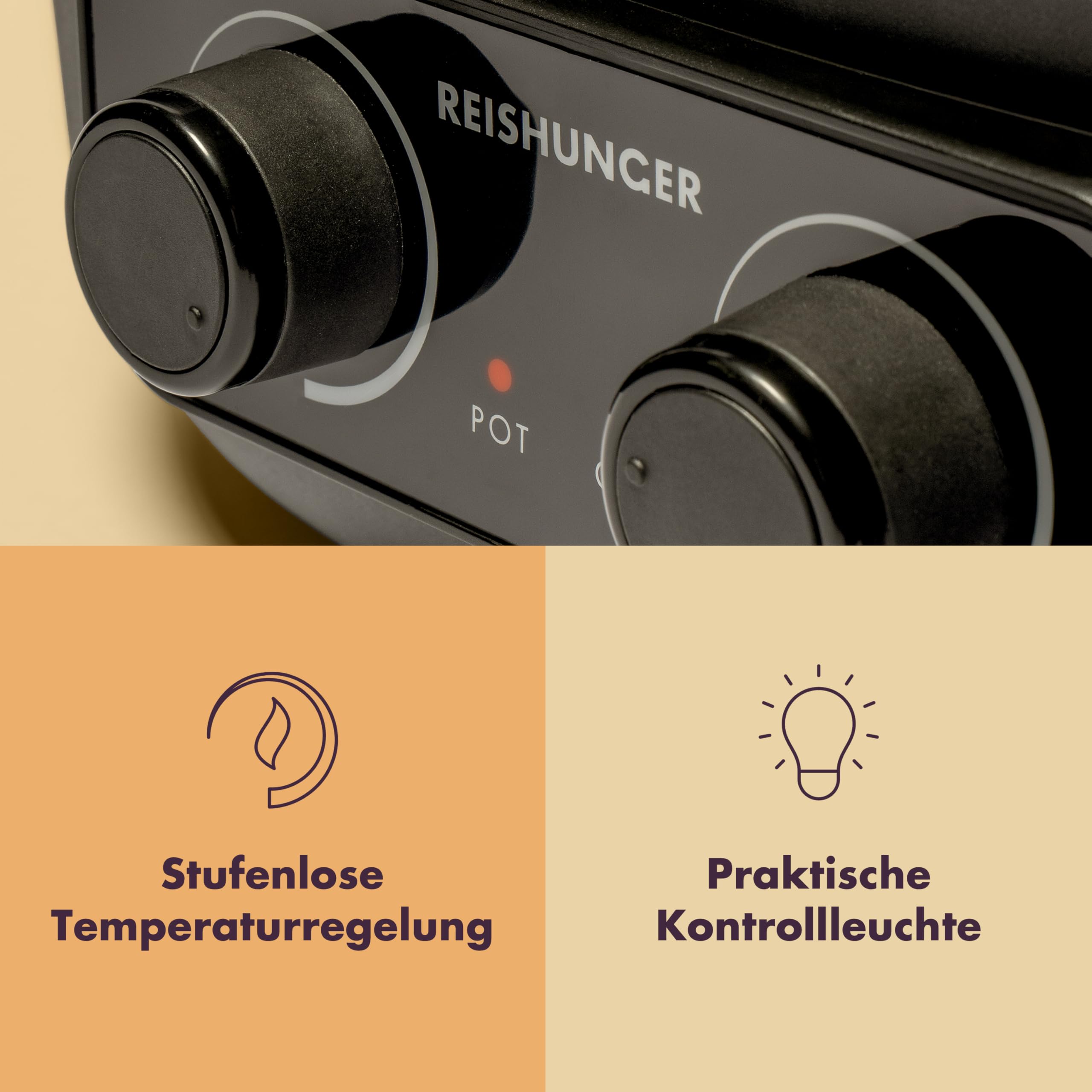 Reishunger Hot Pot Elektro mit Grill 2L 2-4 Personen