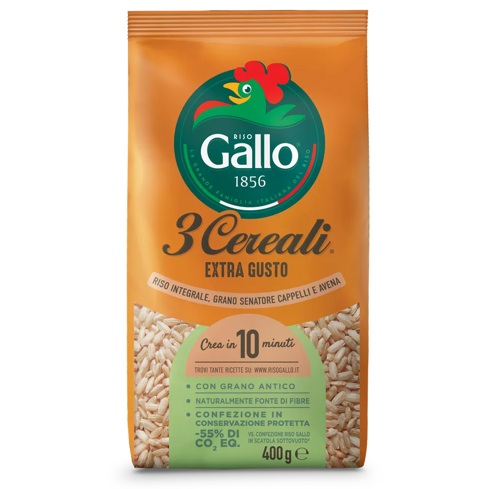 Riso Gallo 3 Cereali Extra Reis Getreidemix 400g ballaststoffreich