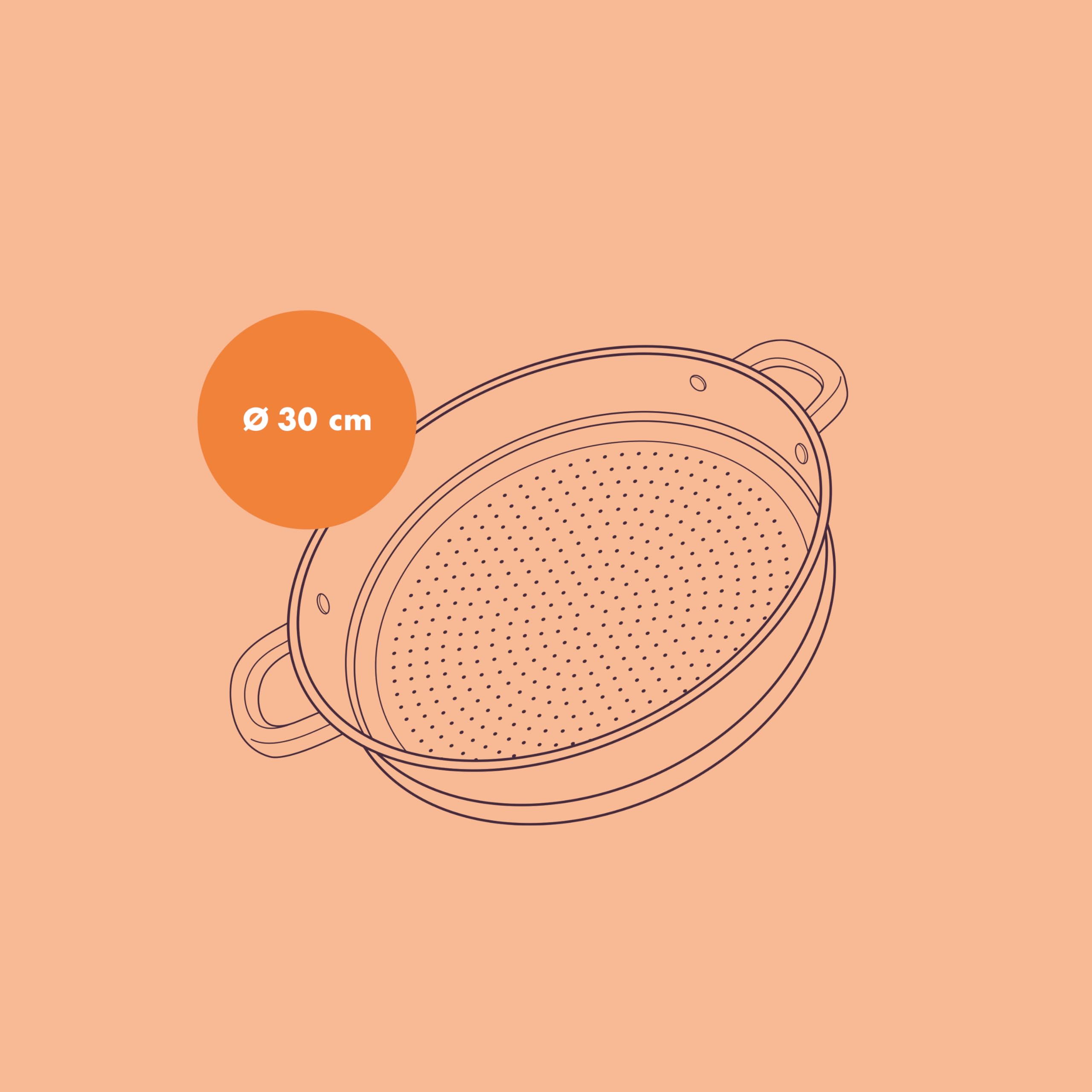 Reishunger Dämpfeinsatz Edelstahl 30cm Wok