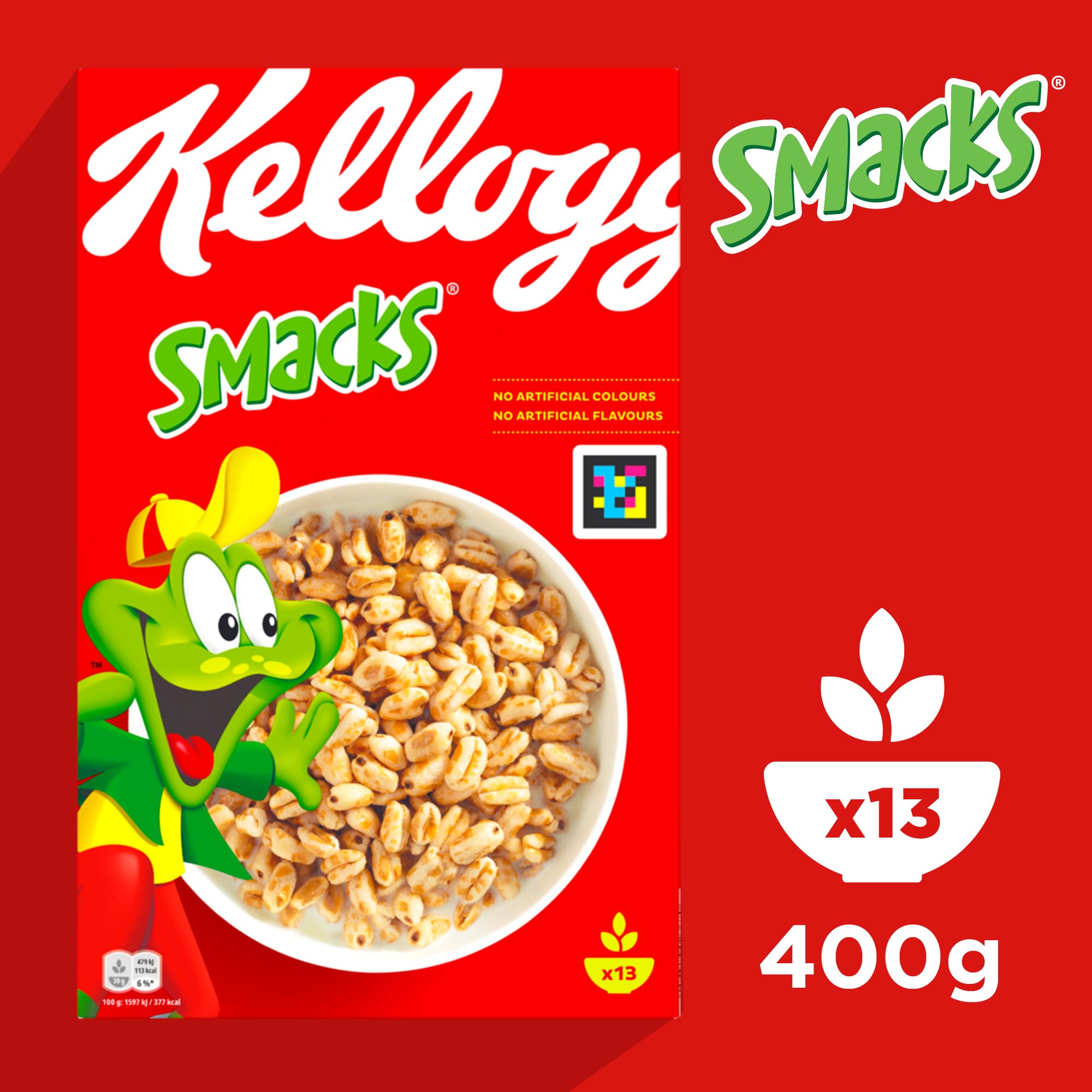 Kellogg's Smacks Frühstückscerealien 6 x 400 g Puffweizen