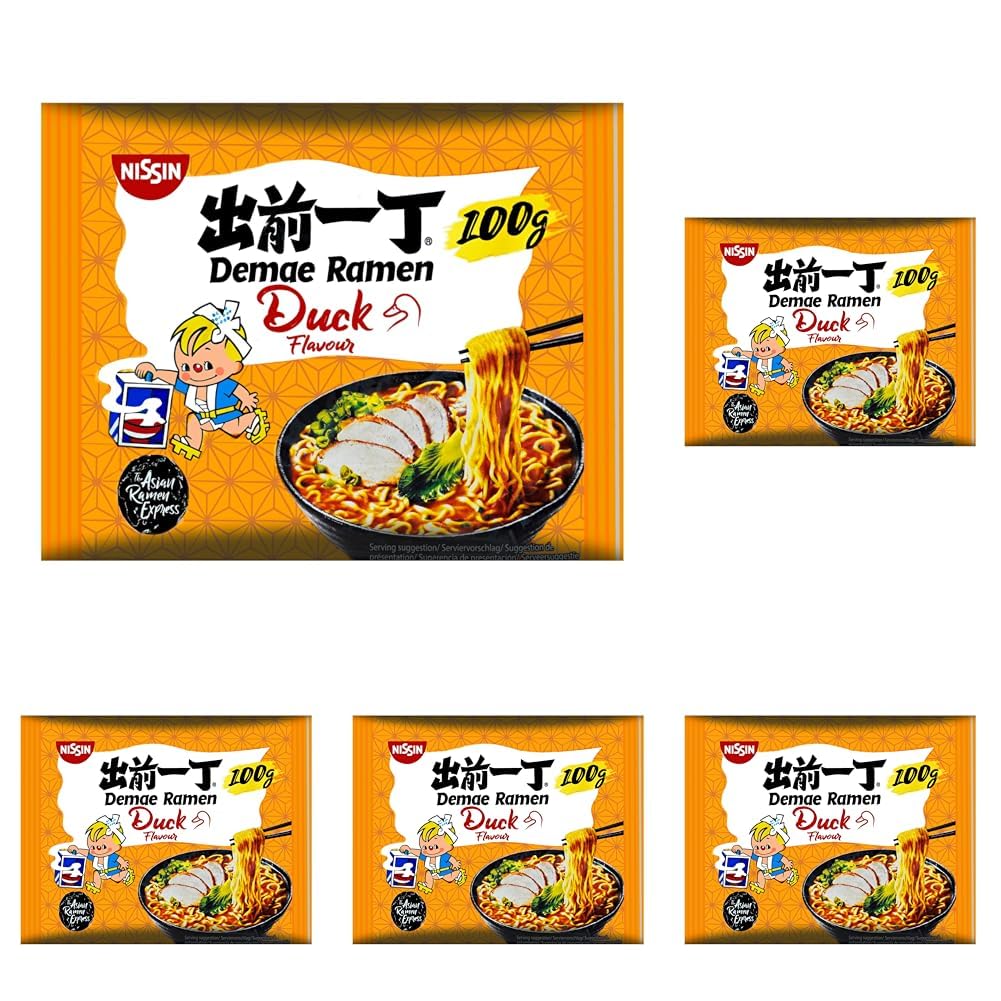 Nissin Demae Ramen Ente Instant-Nudeln 100g Ente-Knoblauch