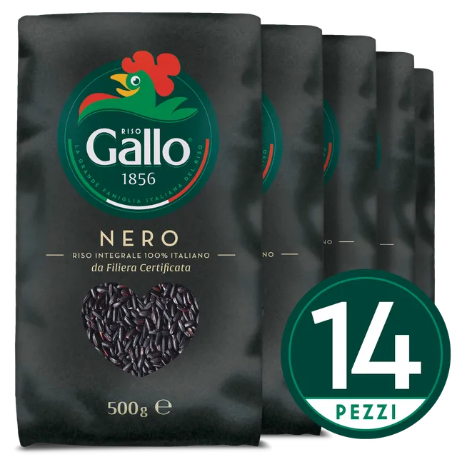 Riso Gallo Nero Schwarzer Vollkornreis parboiled ballaststoffreich