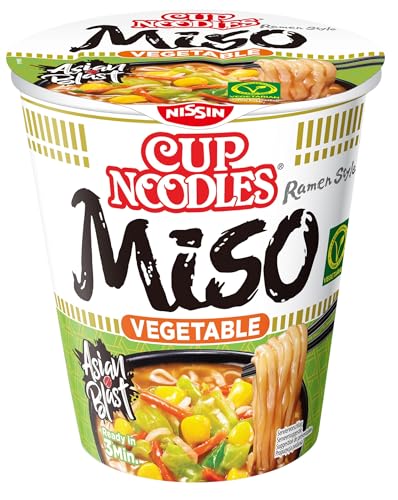 Nissin Cup Noodles Miso Instant-Nudeln 67g vegetarisch