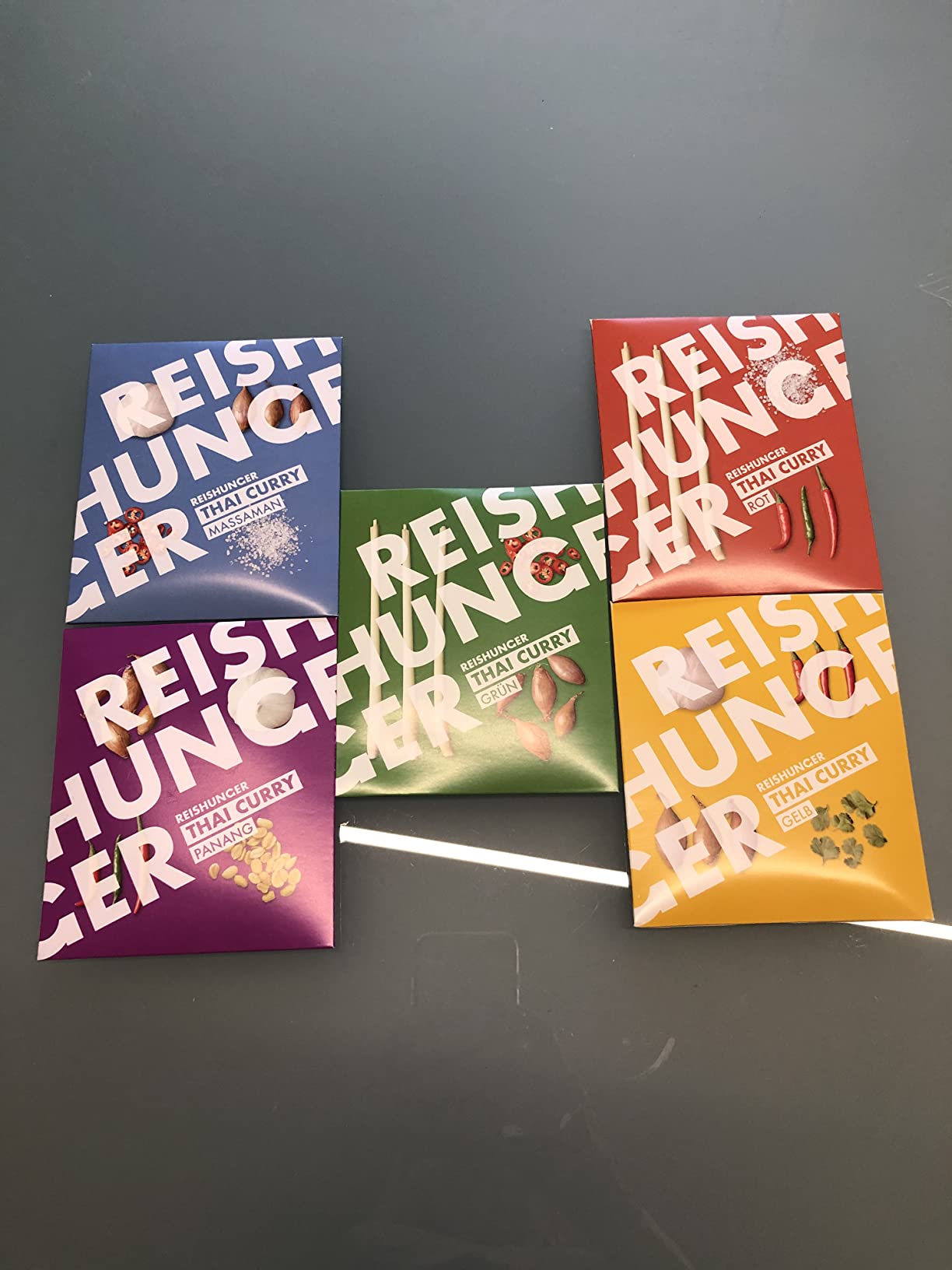 Reishunger Thai Curry Paste Probierset 5x50g vegan