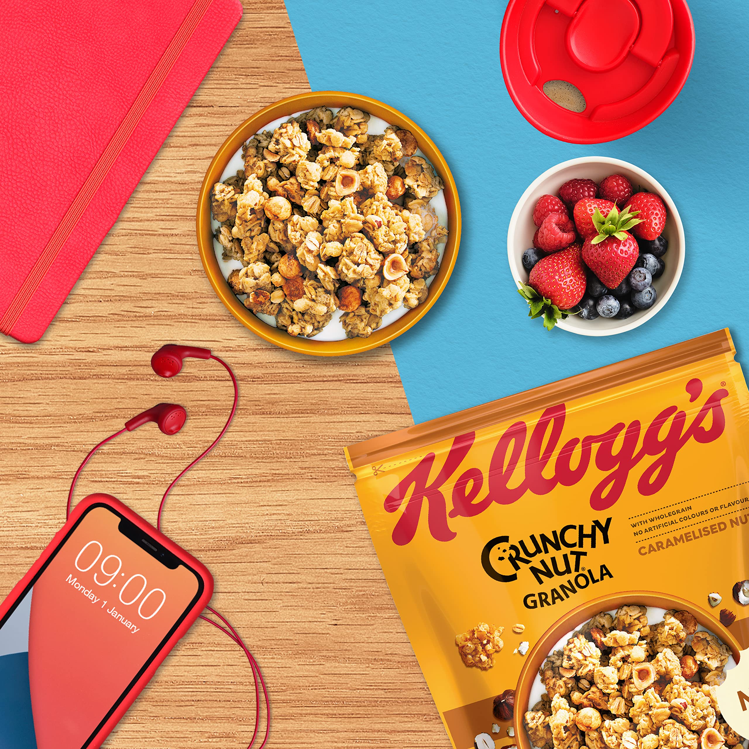 Kellogg's Crunchy Nut Caramelised Nuts Müsli 380g karamellisiert