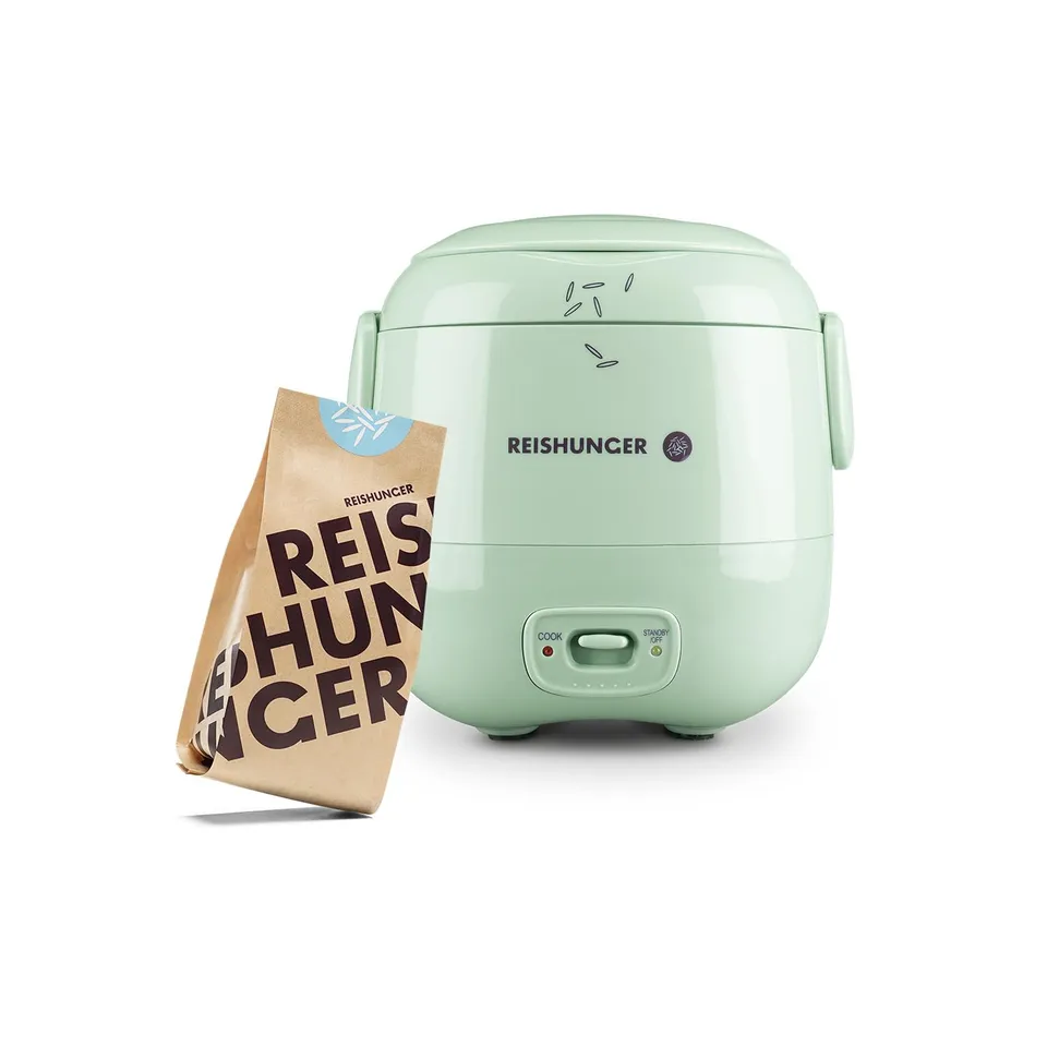 Reishunger Mini Reiskocher 0,3L Salbeigrün 1-2 Port