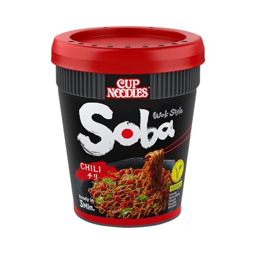 Nissin Cup Noodles Soba Chili Instant-Nudeln 92 g pikant