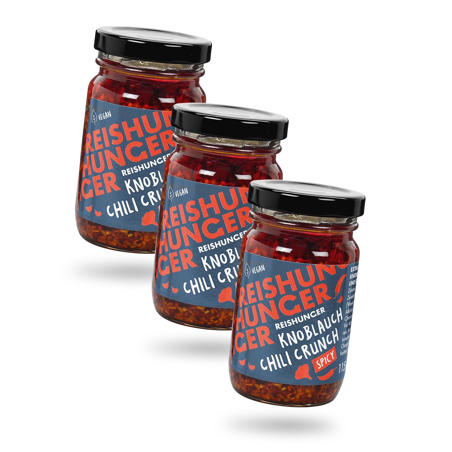 Reishunger Knoblauch Chili Crunch Topping 6x115g mild