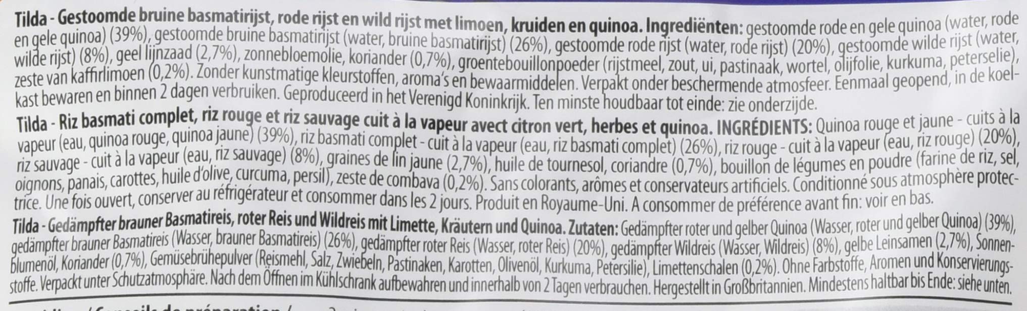 Tilda Super Grains Limette Kräuter Reis 6x220g glutenfrei