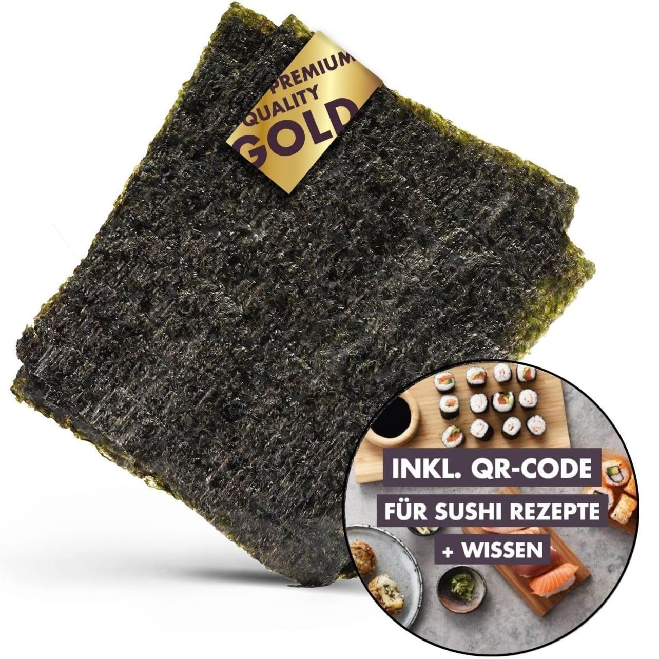 Reishunger Nori Algenblätter Gold 3x10 Blatt Sushi
