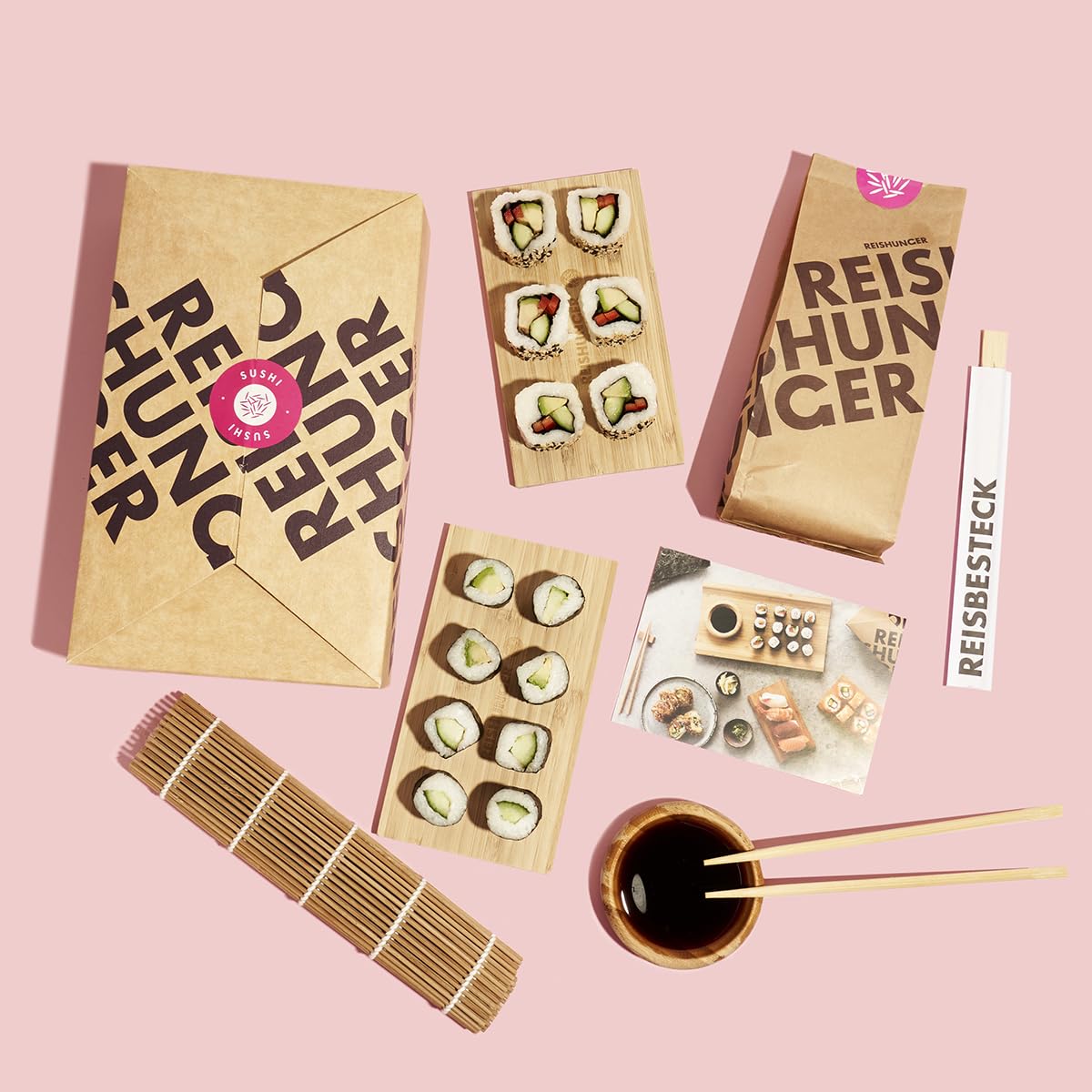 Reishunger Sushi Einsteiger Box Set für 4 Personen Maki