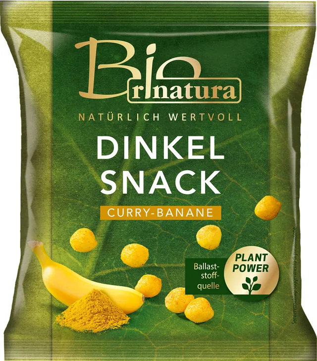 rinatura Dinkel Snack Curry-Banana Bio-Snack 50 g