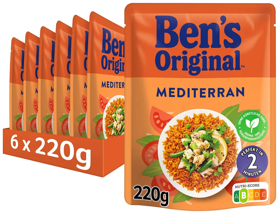 Ben's Original Express Reis Mediterran 6x220 g Beutel