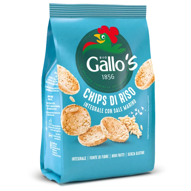 Riso Gallo Gallo's Chips Reischips Vollkornreis Meersalz glutenfrei