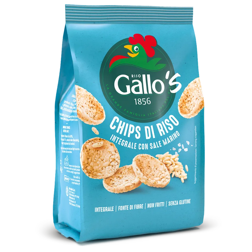 Riso Gallo Gallo's Chips Reischips Vollkornreis Meersalz glutenfrei