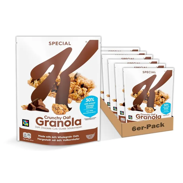Kellogg's Special K Crunchy Oat Granola Dark Chocolate Curls Müsli 6x320g