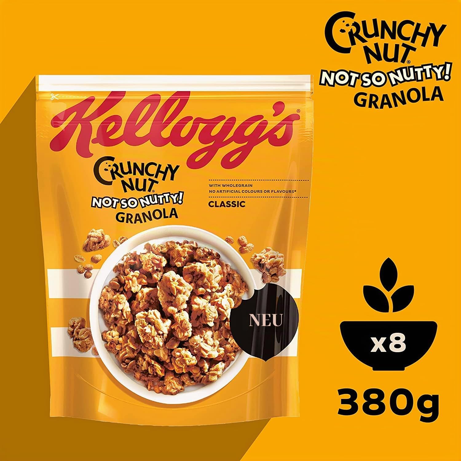 Kellogg's Crunchy Nut Classic Granola 8x380g Vollkorn