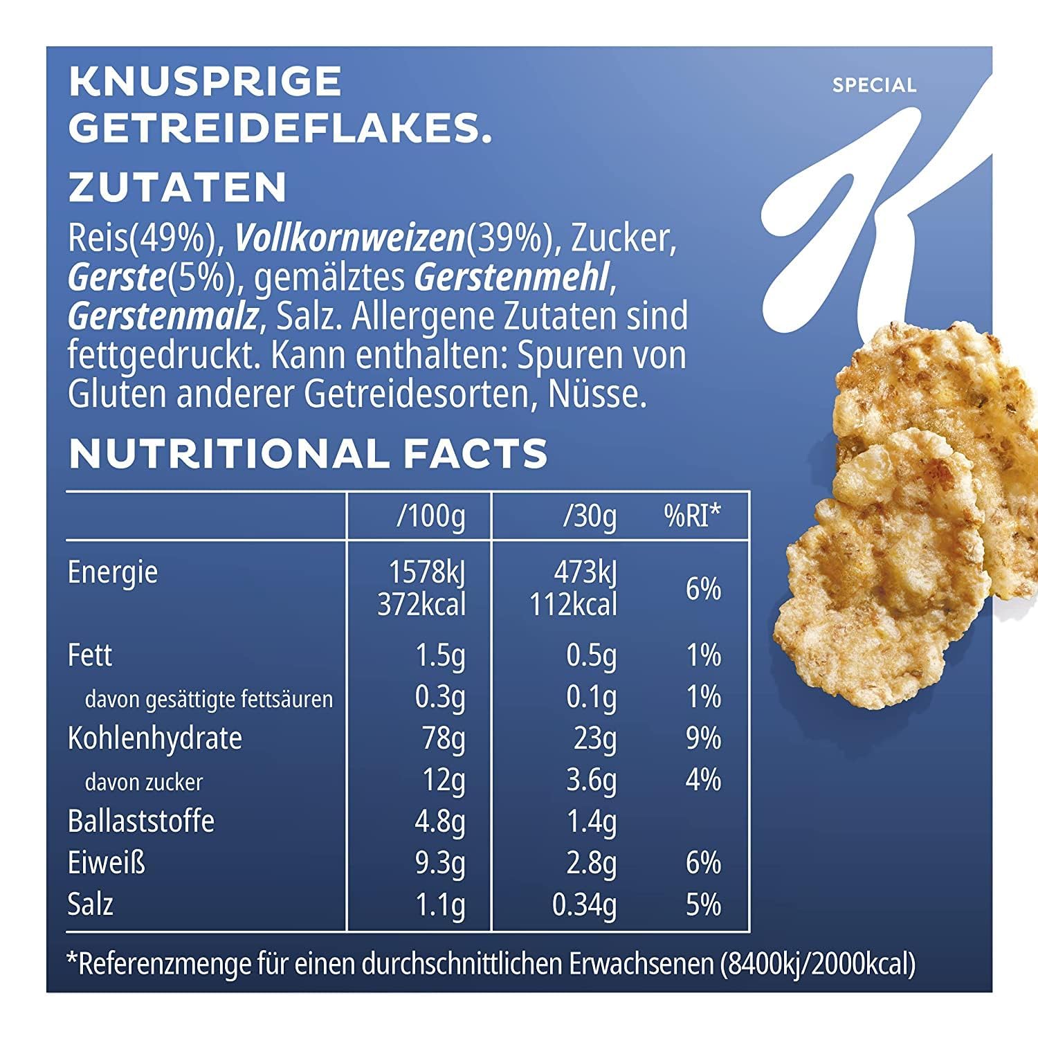 Kellogg's Special K Classic 7x450g Flakes mit Blechdose
