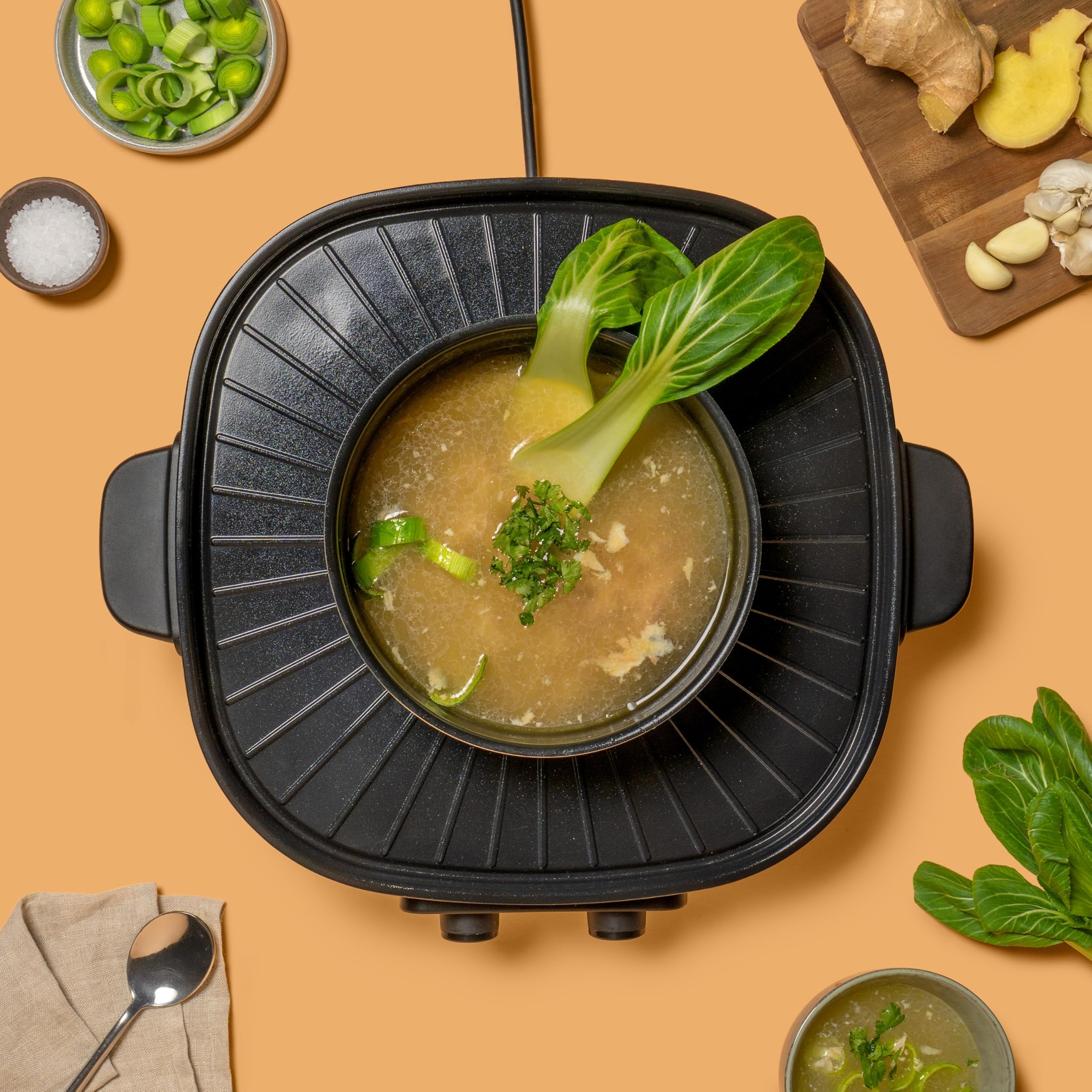 Reishunger Hot Pot Elektro mit Grill 2L 2-4 Personen