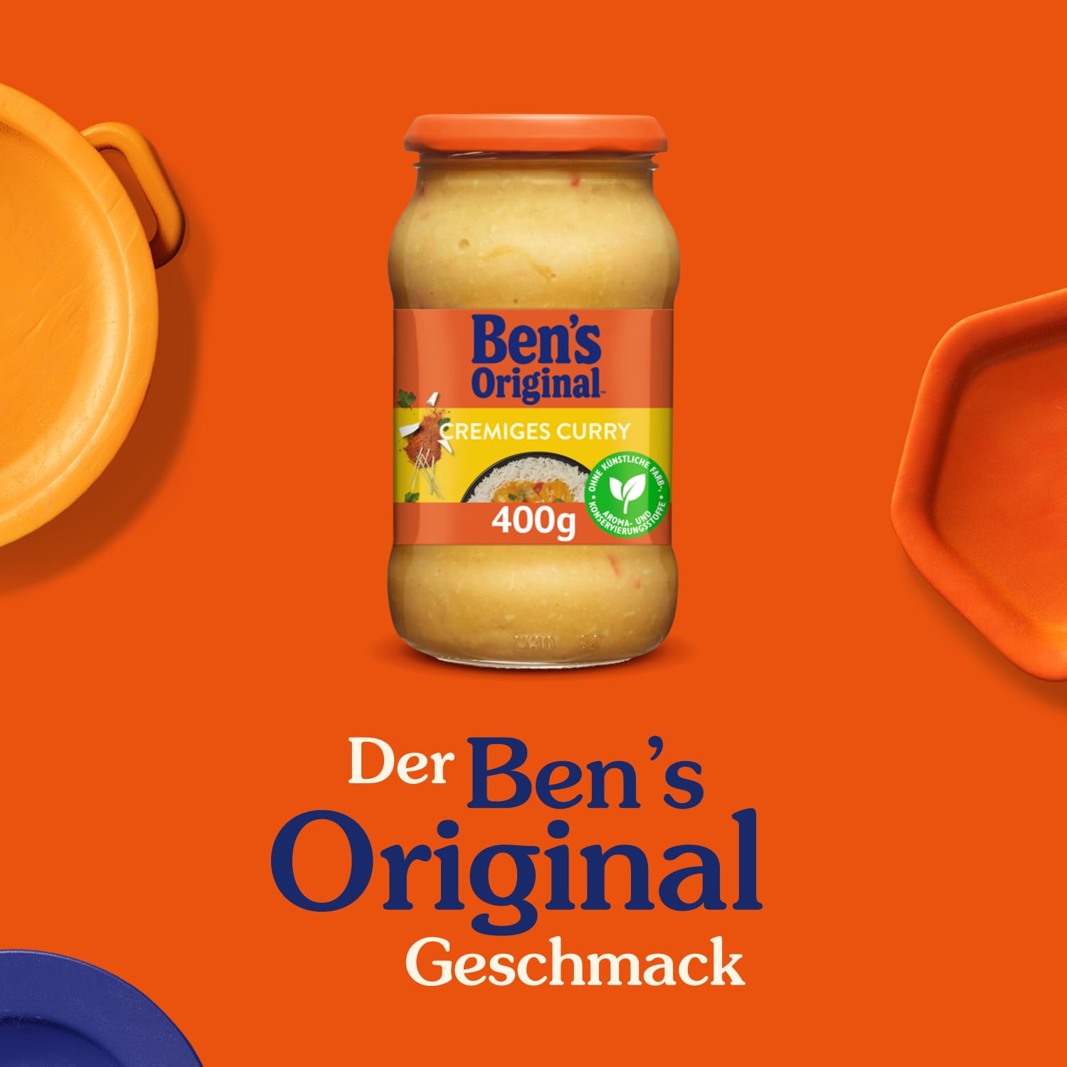 Ben's Original Cremiges Curry Sauce Gelbes Thai 6x400g mild