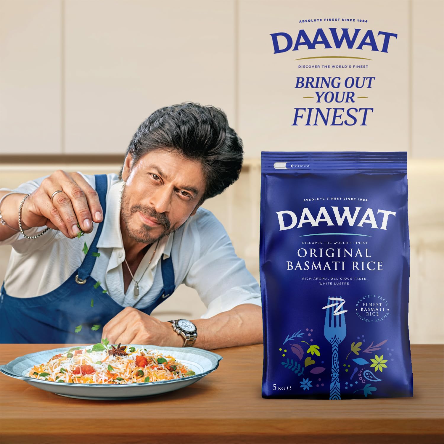 Daawat Original Basmati Reis Langkorn 5kg Aroma