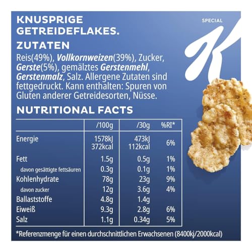 Kellogg's Special K Classic 7x450g Flakes mit Blechdose