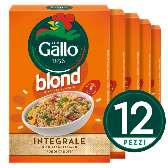 Riso Gallo Blond Integrale 8 Minuten Parboiled-Reis Vollkorn