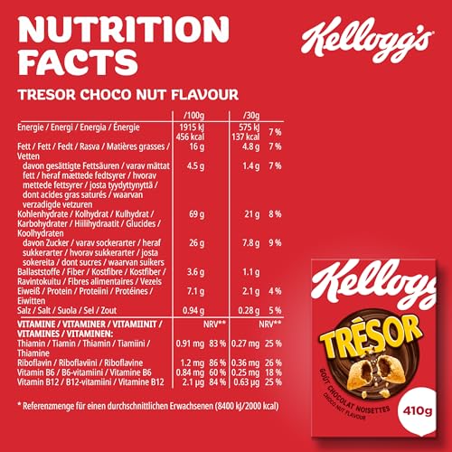 Kellogg's Tresor Choco Nut Frühstückscerealien 6x410g Schoko