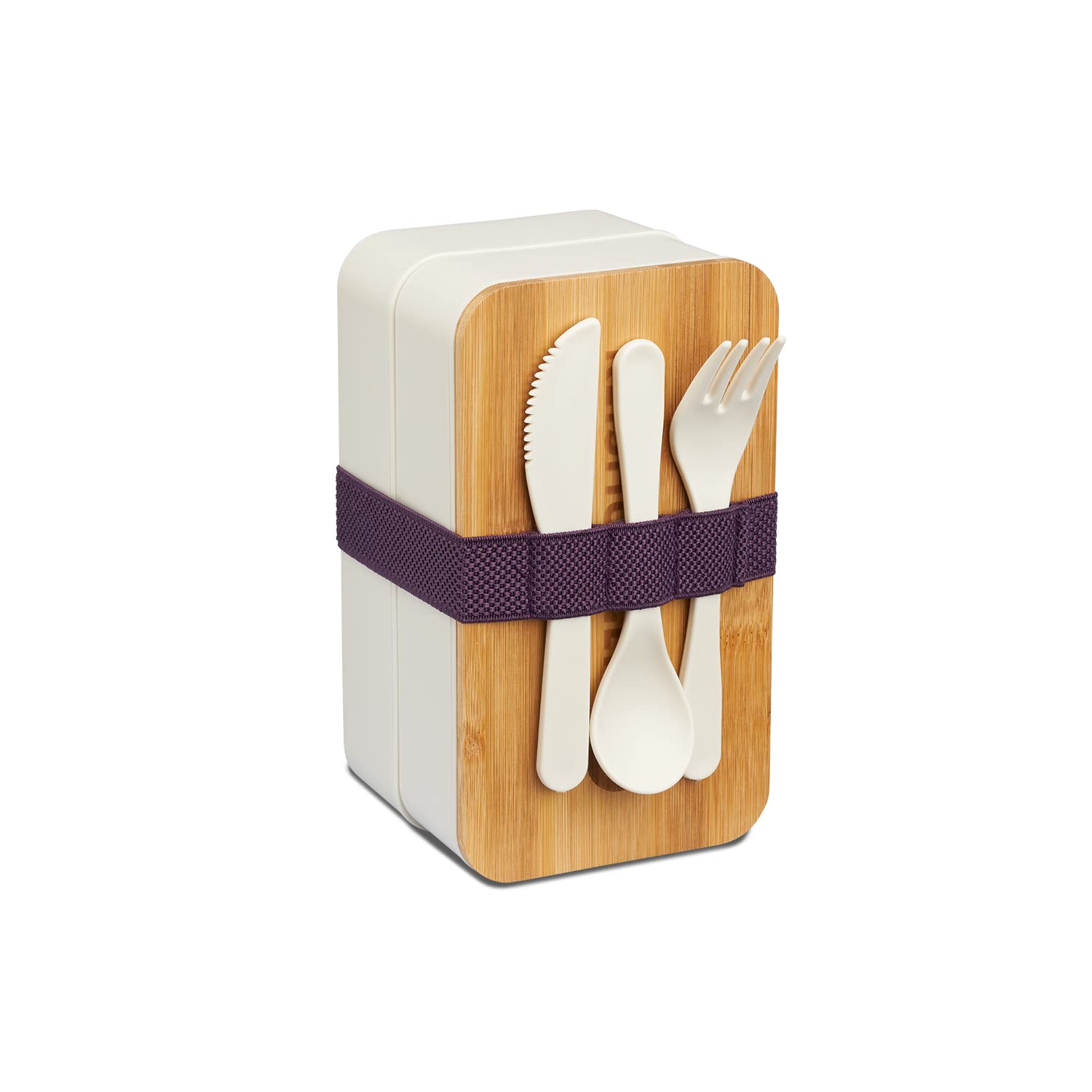 Reishunger Bento Box Lunchbox Weiß 2x500 ml BPA-frei